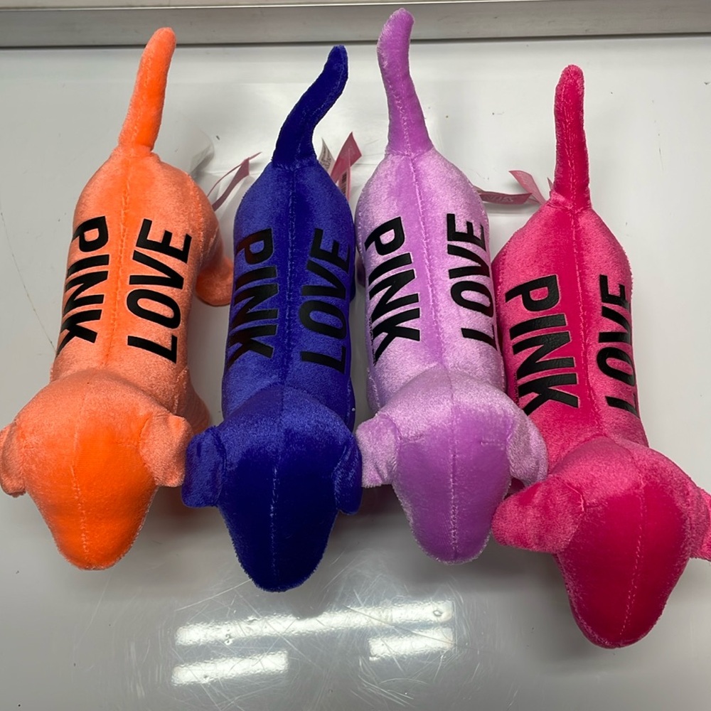 PINK Mini Dogs (lot of 4) - Picture 3 of 5